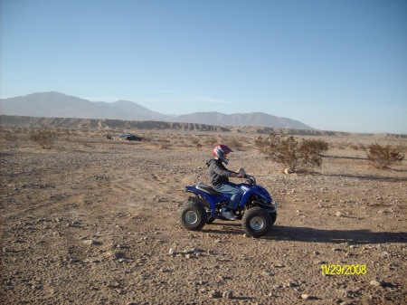 Justin on a Quad.