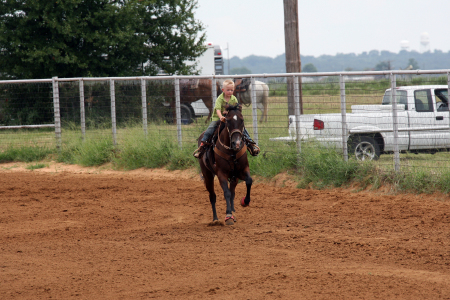 Kyle riding his horse