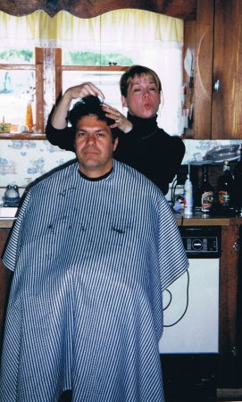 ME CUTTING MY SISTER'S BOYFRIENDS HAIR.