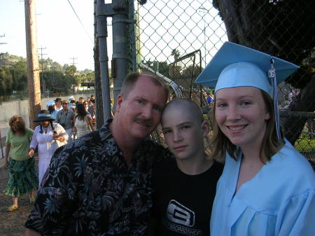 Daughter Kathryne at her High School Grad with Son Richard and me