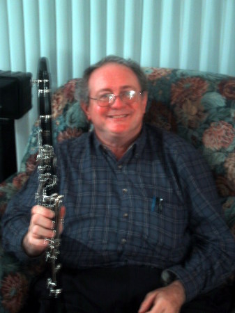 Playing clarinet at a jam session