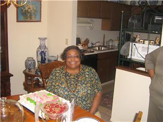 My mother on her birthday.