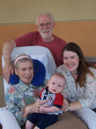 4 Generations of the Abby Family - Mom, Aaron, Sasha & Dean