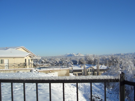 Looking north from our patio.