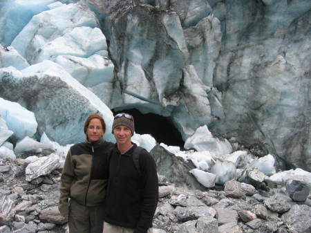 jeff and me glacier in NZ