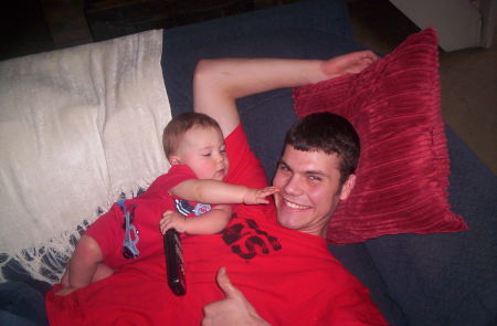 grandson Shelton and  son Ryan (Uncle RyRy)