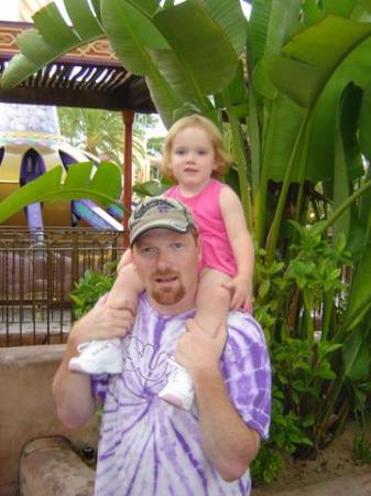 Dad and Emma at Disney World 2004
