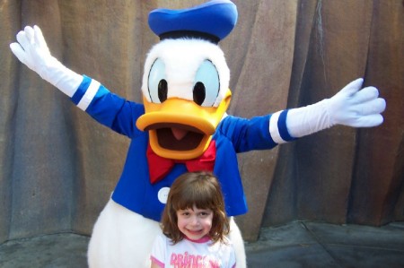 Payton & Donald Duck Disneyland May, 2006