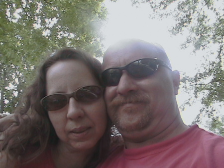 teresa and i at rathbun lake, rathbun iowa