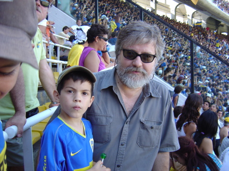 Felipe and I at Boca Juniors Soccer Stadium