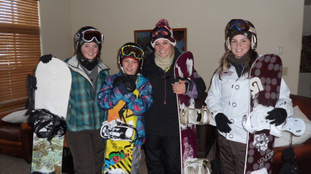 Andrew and his cousins after boarding