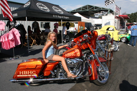 katie on my tiki bike