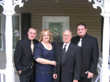 Troy's Wedding Day!  My handsome 3 loves!