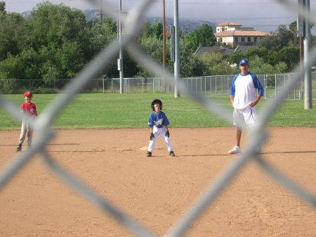 Logan playing basball 2006