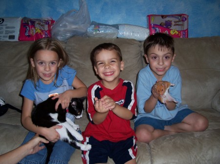 Our 3 Kids and 3 Pets
