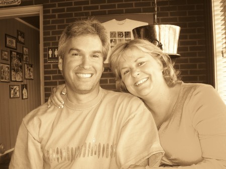 my husband Dave of nineteen years and me