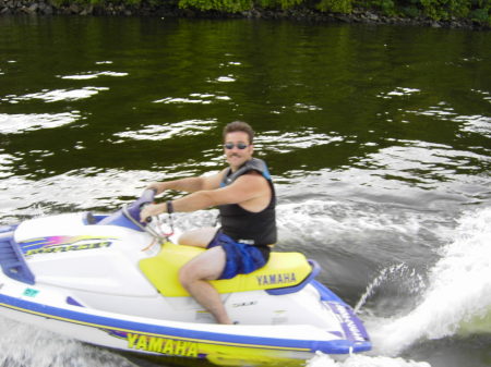 Riding the wave-runner on the Housatonic River - Summer 2006