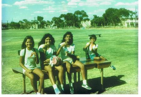 The kids in Australia 1984.