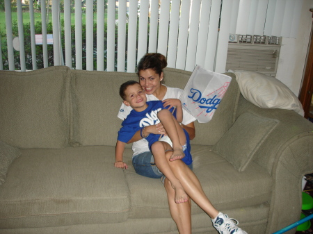 My nephew and I are big Dodger fans.