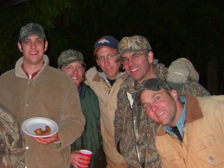 My hubby (in the middle) and his fishing buddies.