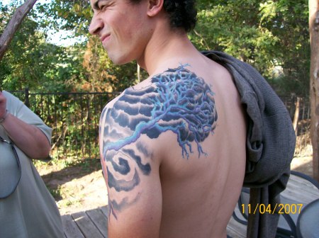 Grandson #1 and his tattoo