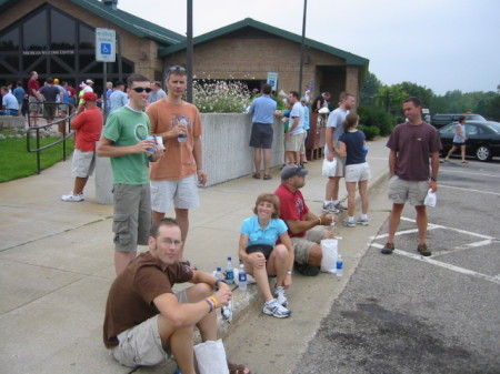 Stopping for lunch for the Make a Wish Fundraiser