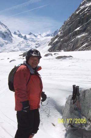 Glacier Skiing off Piste Valley Blanc, Chamonix Fr.