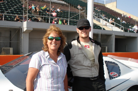 My Son & I at Orange Show Speedway