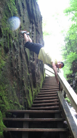 My crazy son - White Mountains, NH - July 08