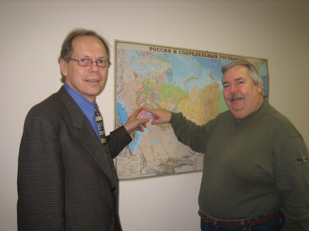 Bruce with Bishop Hans Vaxby