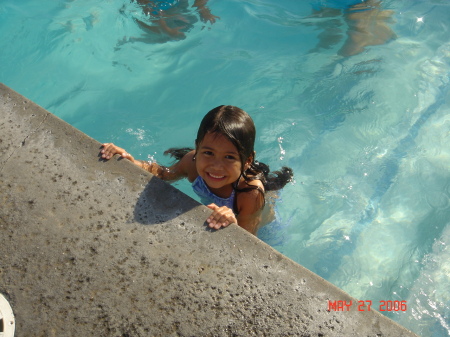 My daughter Kiana. At the Hilton in Palm Springs.