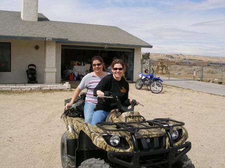 Me and Paula (my lil sister) on my quad