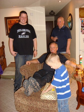 Grandpa, sons Sean & Dewey, and Grandson Stock