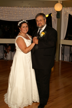 My daughter, Rachel on her wedding day with my husband Biill