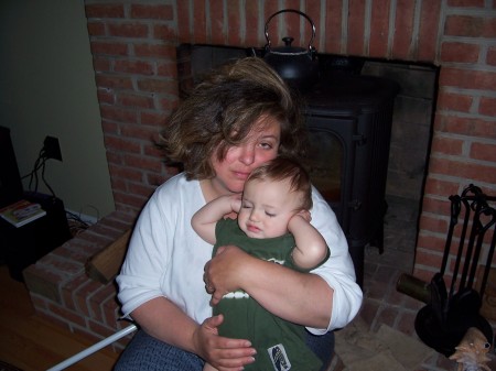 May 2006 - Tired Mommy with Mr. Grumpy