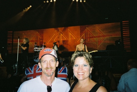 This is my love, Bob and I at Def Leppard Concert 2007