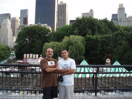 with son central park nyc