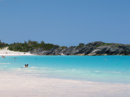Bermudas famous pink sand beaches.
