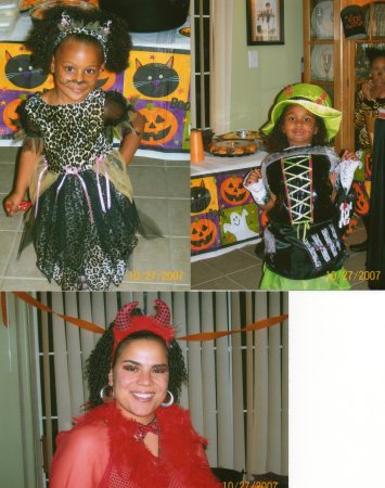 Me and my lil ones on Halloween...