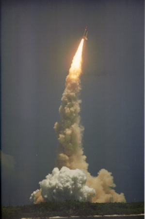 Liftoff of shuttle Columbia