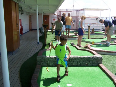 Michael Ryan my son playing golf