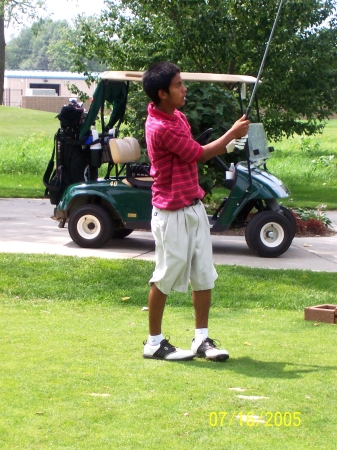 Matt Jewell on the tee