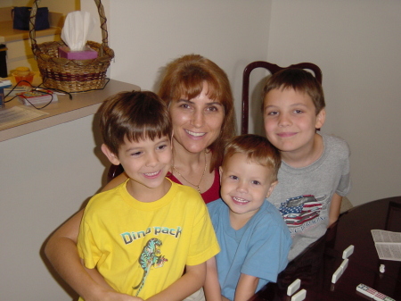 Mom and 3 of 4 boys
