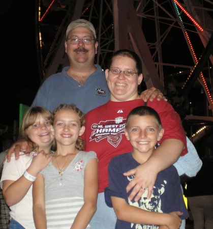 Family portrait at santa monica pier