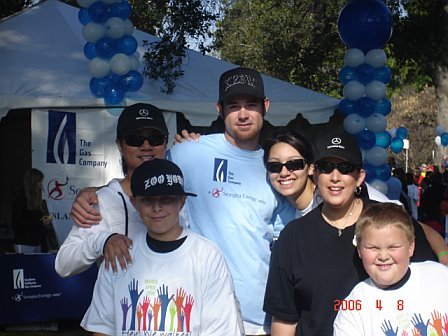 Me and my family at the Multiple Sclerosis Walk