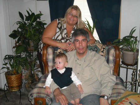 My husband Joe, grandson Jordan and Me.