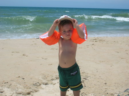 My son Brenden on beautiful St. George Island