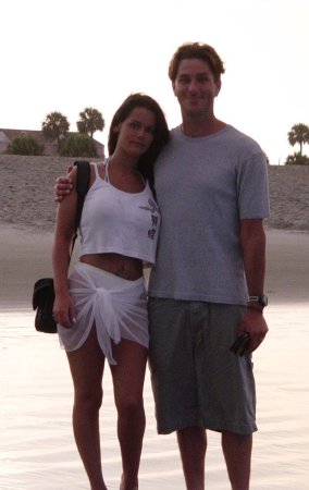 Me and hubby - beach 2005