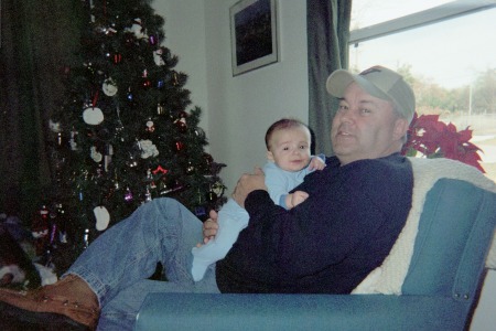 Dave with grandson, Riley.