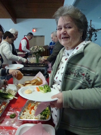 my mom at her 75th surprise B-Day party